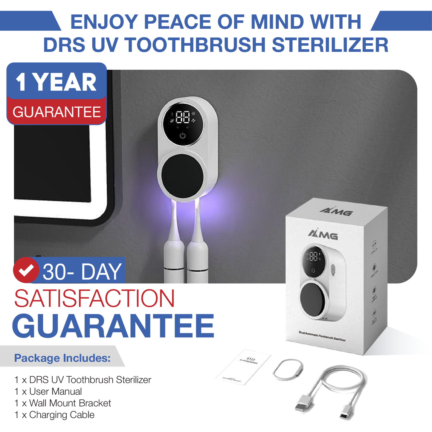 Desired Shop™ Smart Solar Toothbrush Holder & Squeezer 3 in 1